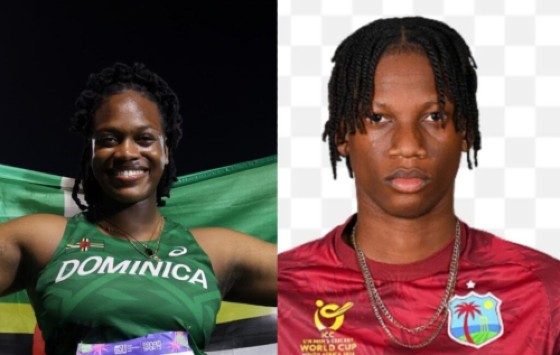Treneese Hamilton left) and Stephan Pascal have been appointed Sports Ambassadors by the Government of Dominica.