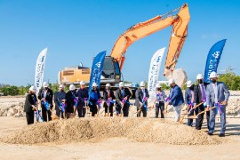 Government officials joined Health City Cayman Islands representatives and other project partners for the groundbreaking of the new hospital.