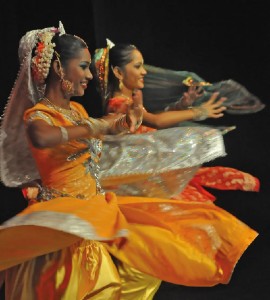 Dancers perform to celebrate Indian Arrival Day in Trinidad in 2021. (Photo credit: Edison Boodhoosingh via Discover T & T)