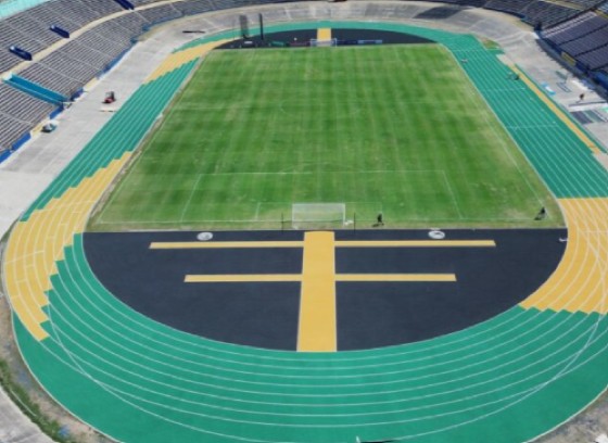 The track at the National Stadium in Jamaica has been certified by World Athletics.