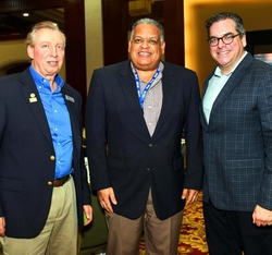 Commissioner Designee Joe Boschulte (center) with CHTA's Frank Comito (left) and Matt Cooper.
