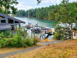 Pearson College is located along the forested shores of the Pacific Ocean at Pedder Bay.