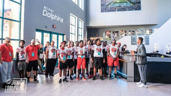 Monarch HS football team tours Baptist Health  University