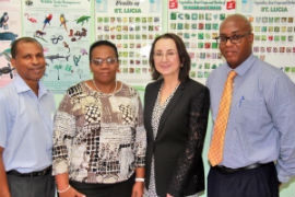 From left: John Calixte, Sarah Niles, Karolin Troubetzkoy and Barrymore Felicien