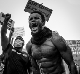 Miami George Floyd protest. Photo credit: Woosler Delisfort