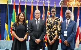 CARPHA Executive Director; Dr Jerome Walcott – Minister of Health and Wellness Barbados; Dr Rhonda Sealey-Thomas – Assistant Director PAHO; Dr Kenneth George – Chief Medical Officer, Ministry of Health and Wellness Barbados