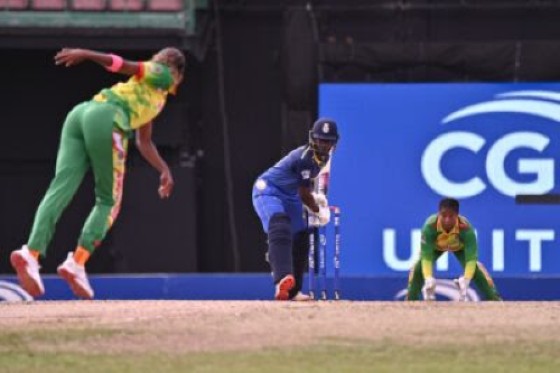 Kyshona Knight on the go during her knock of 51 against Guyana Women. (Photo courtesy CWI Media)