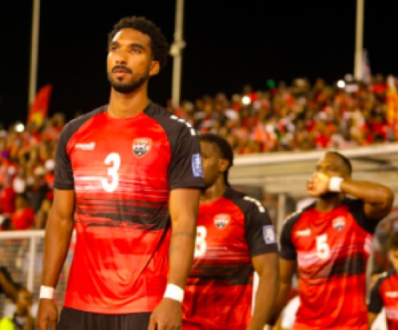 Kobi Henry (l) leads the T&T team in a recent match. Photo: Kobi Henry IG