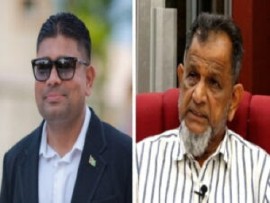 Opposition Leader, Azruddin Mohamed and his businessman father, Nazar Mohamed (File Photo)