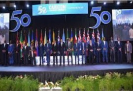 CARICOM leaders at their 50th anniversary summit (File Photo)