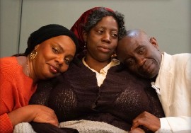 Dianne Dixon (left), Paula Galloway and Christopher Laing in Mamma Decemba. (Photo Credit: Doug Barron)