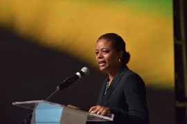 Marlene Malahoo-Forte (Photo via @AndrewHolnessJM on Twitter)