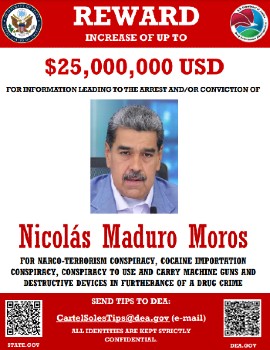 The reward notice posted by the US Department of State.
