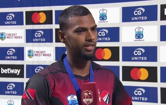 Trinidad and Tobago Red Force captain Nicholas Pooran speaking following Saturday’s Super50 Cup final.