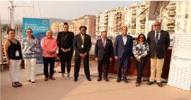 Caribbean delegates at the .launch of the Actioning Blue: Caribbean 30×30 Vision for the Ocean political declaration during the UNOC3 in Nice, France (OECS Photo)
