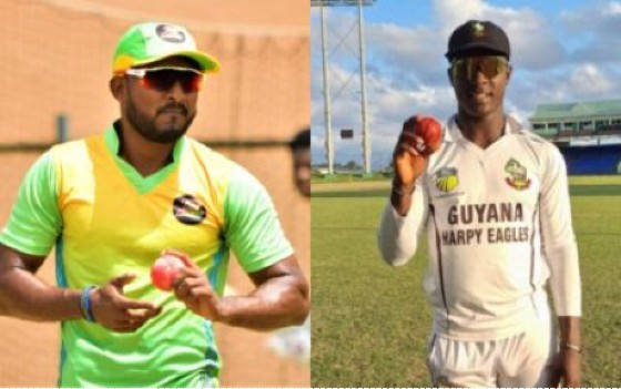 Veerasammy Permaul (left) and Kevlon Anderson have taken their ball tampering case to court