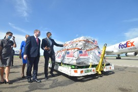 In August of 2021 Jamaica received over 200,000 Pfizer vaccines. (Photo credit: YHOMO HUTCHINSON of JIS)