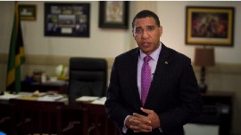 Prime Minister Andrew Holness (UNDRR Photo)