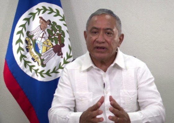 Prime Minister John Briceno in video statement