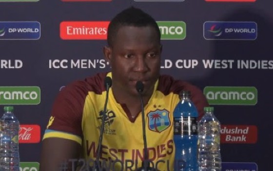 Captain Rovman Powell speaks at the post-match press conference following West Indies’ loss to South Africa.