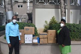 Antigua and Barbuda received a PPE donation earlier this year to support its COVID-19 response. (CARPHA photo)