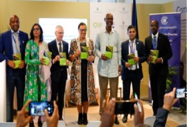 Commonwealth Secretary General, Patricia Scotland (center) at the event of the implement Living Lands Charter