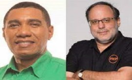 Prime Minister Andrew Holness and Opposition leader Mark Golding