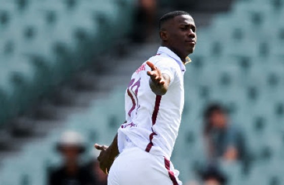 West Indies fast bowler Shamar Joseph.