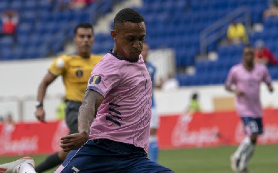 Bermuda international Lejuan Simmons … one of the players sent off.