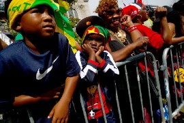 Spectators watch the West Indian Day Parade in NYC in 2016. (Photo credit: ERIC THAYER / Reuters)