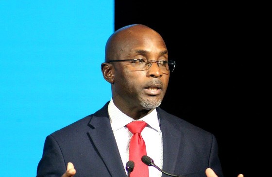 CTU Secretary General, Rodney Taylor, addressing signing ceremony on Monday.
