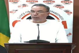 Energy, Telecoms and Transportation Minister, Daryl Vaz, speaking at news conference (CMC Photo)
