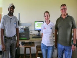 CIMH team Twith the state-of-the-art Picarro L2130-i Isotope Analyzer