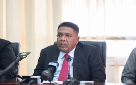 Agriculture Minister, Zulfikar Mustapha, updating reports on the Agriculture Investment Forum and Expo that gets underway on Thursday